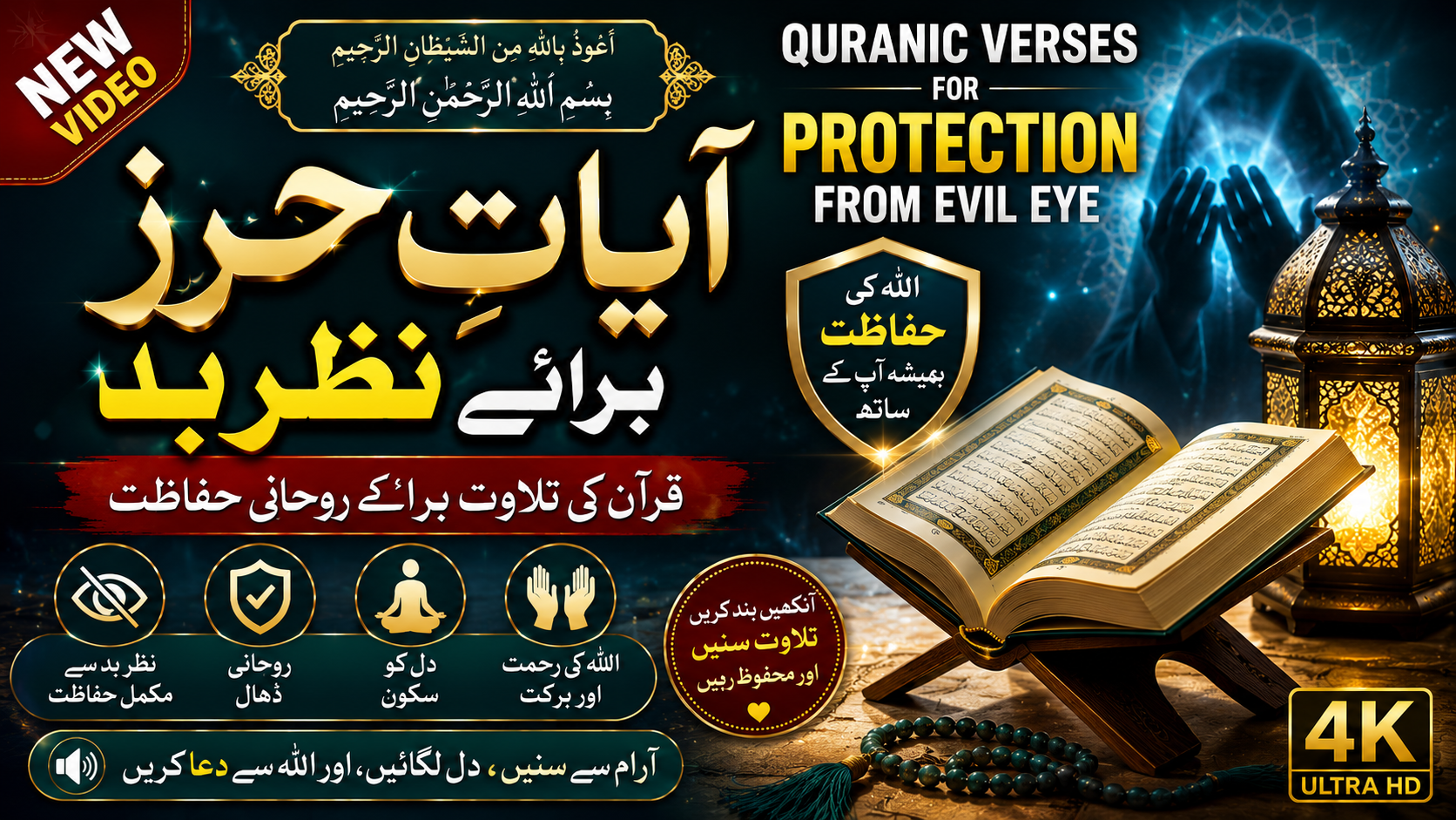 Quranic Verses for Protection from Evil Eye | Ayat-e-Hirz